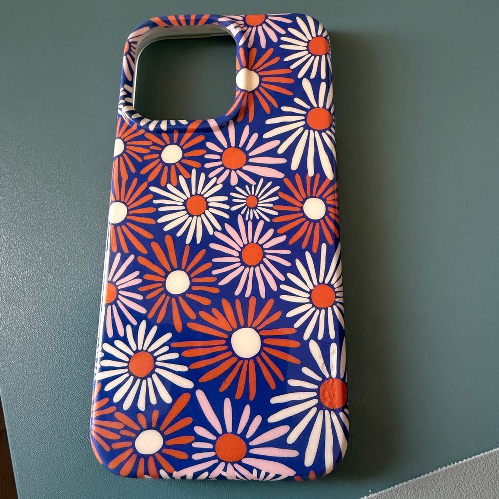 Floral Daisy Pattern Blue Phone Case - Casely